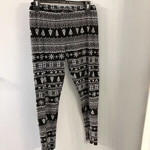 Celebrate Together Womens Christmas Leggings - Size M